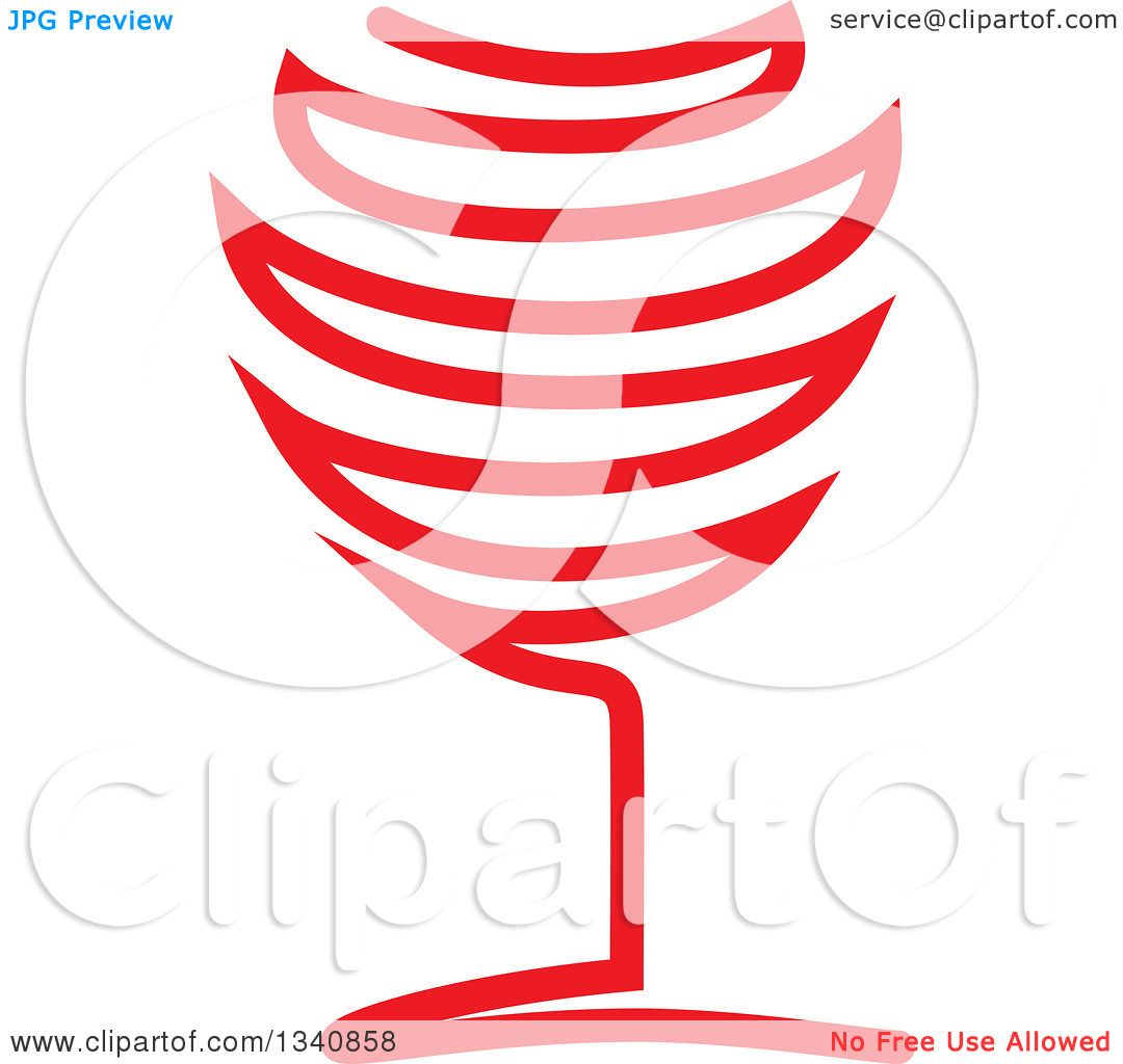 Clipart of a Red Wine Glass.
