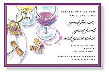 Amazon.com: Wine Tasting Invitations, Concord, Inviting.