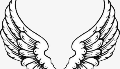 Wings clipart black and white 4 » Clipart Station.