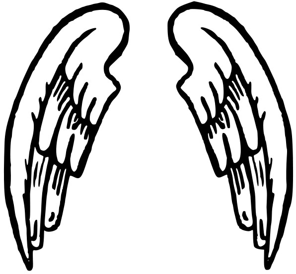 Halo And Angel Wing Clipart.