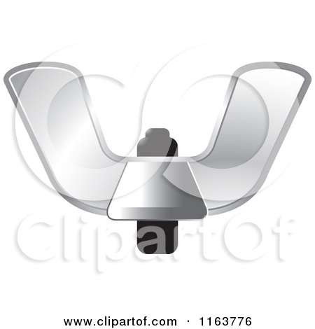 Clipart of a Silver Wingnut.