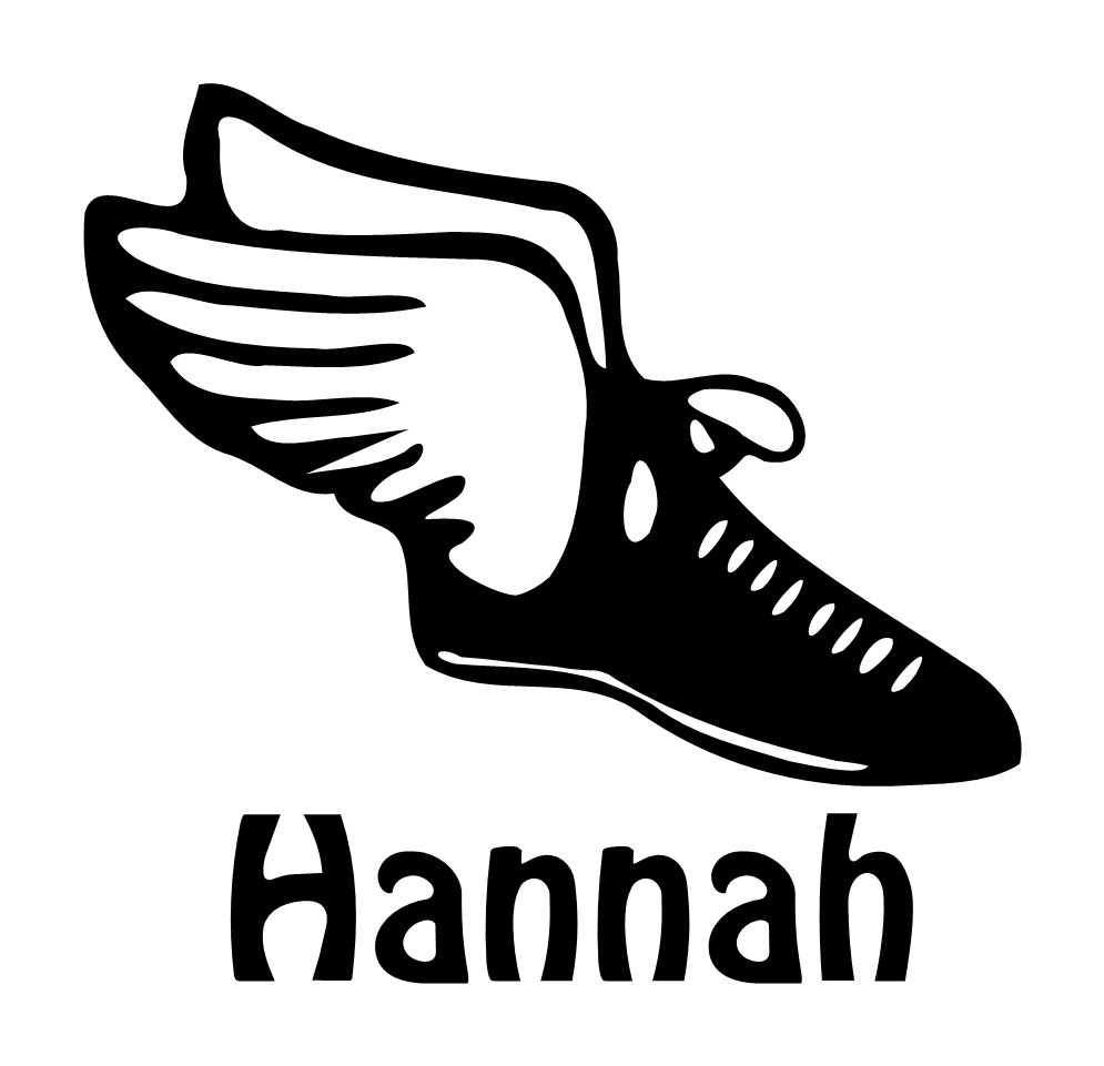 Clipart track shoe with wings.