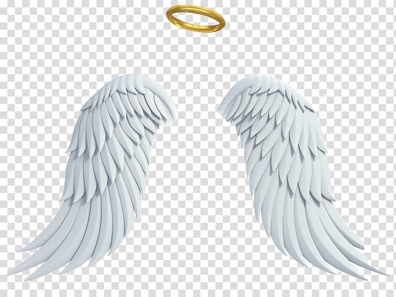 Angel wings and halo illustration, Gabriel Angel Drawing.
