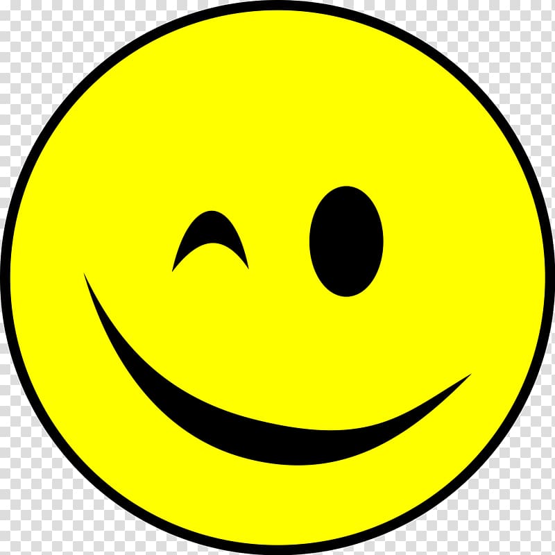 Smiley Wink Emoticon, smiley transparent background PNG.