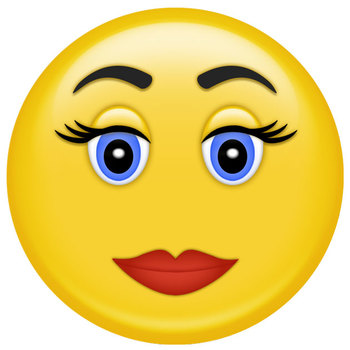 Smiley Face Clip Art Emoji Digital Clipart Bundle Color and Black and White.