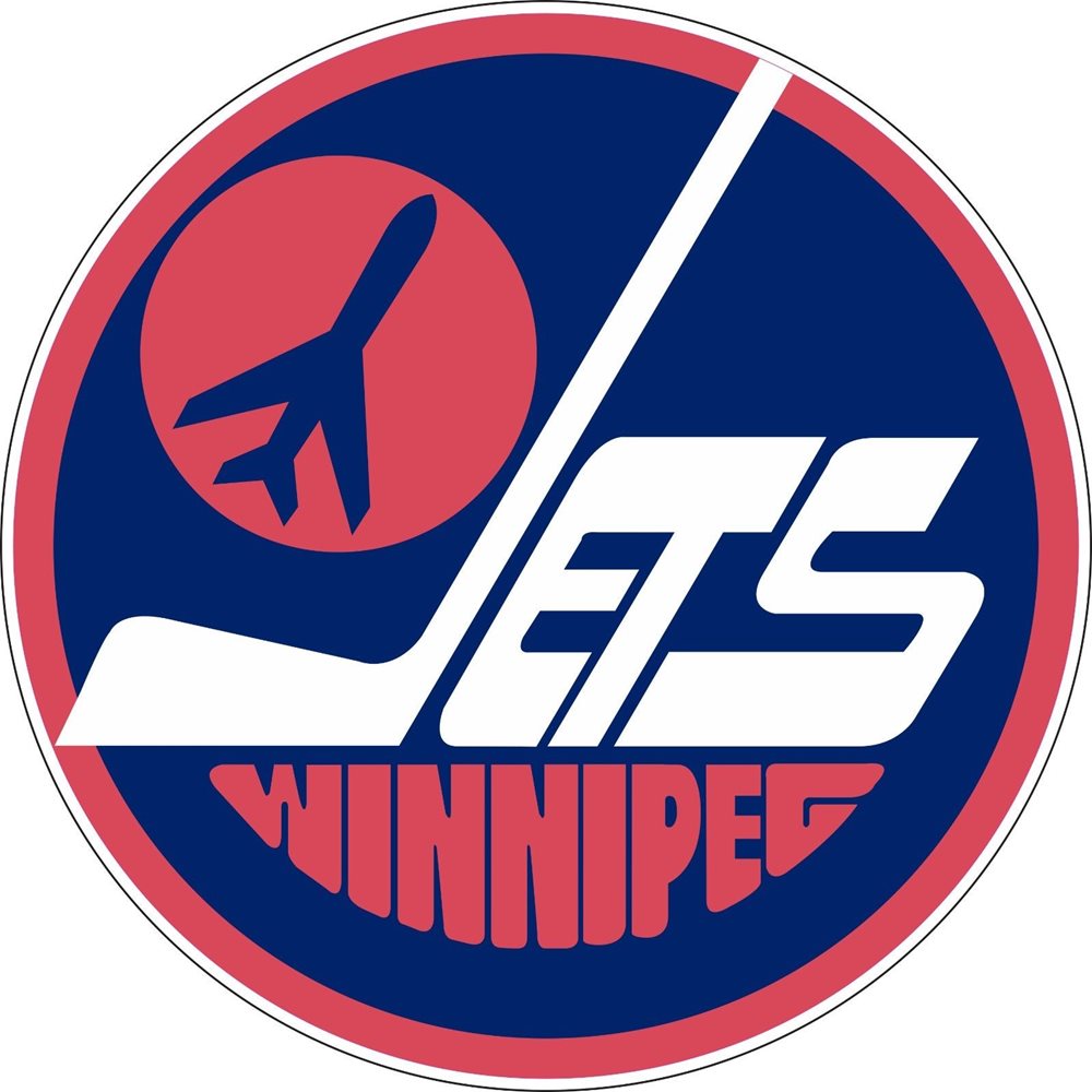 Retro Winnipeg Jets NHL Hockey sticker wall decor Large vinyl decal, 9.5\