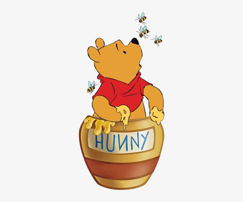 Winnie the Pooh and Honey Pot transparent PNG - StickPNG