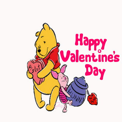 Happy Valentine\'s Day Winnie The Pooh Image Pictures, Photos.