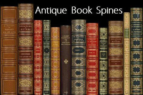 Antique Book Spines.