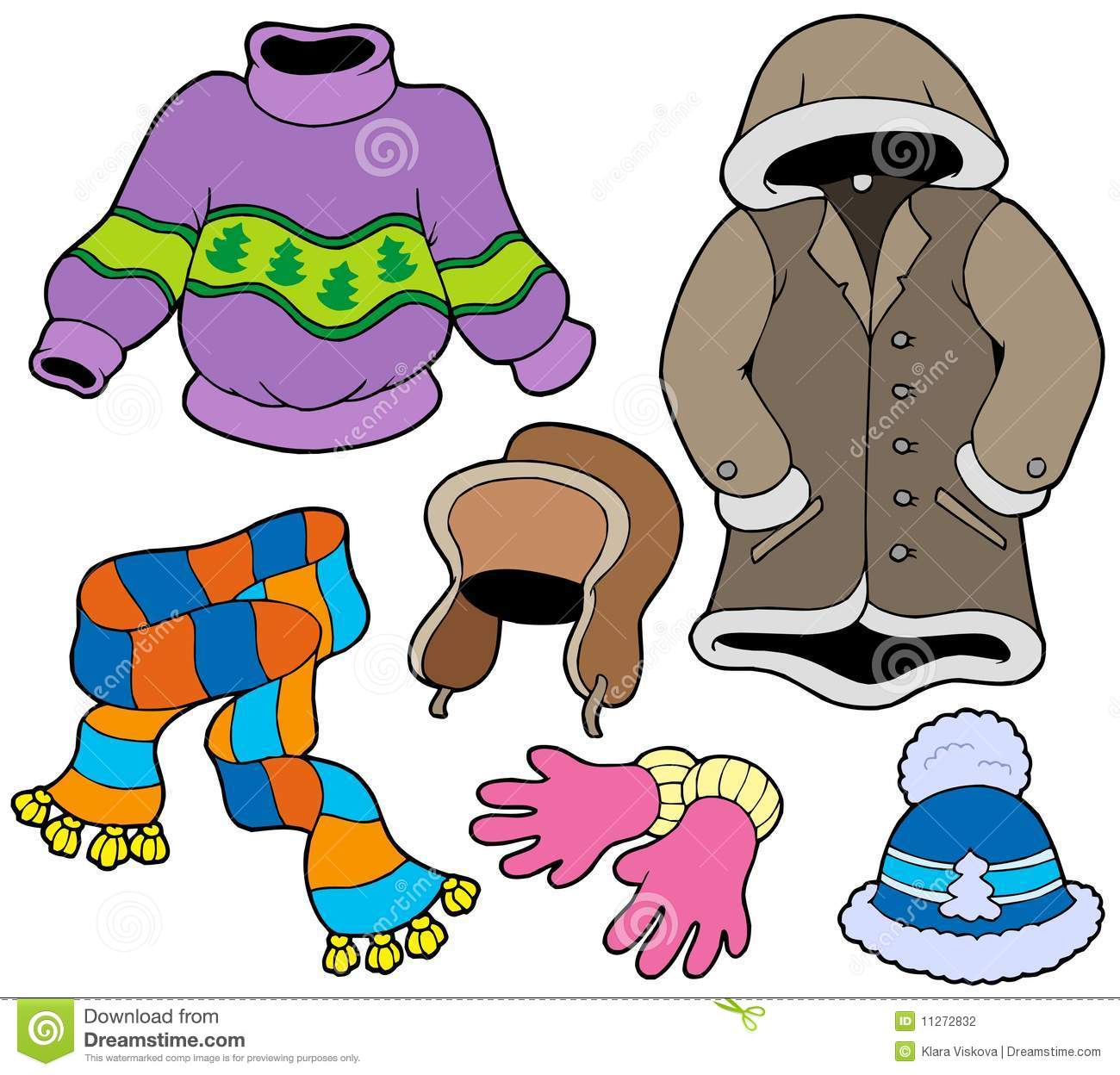 915 Winter Clothes free clipart.