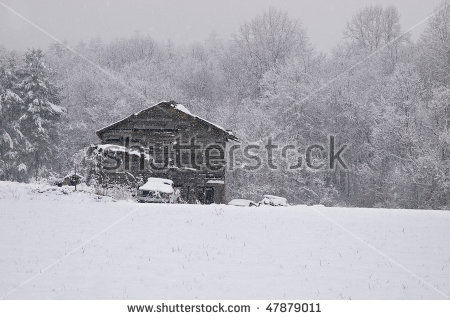 Snow Barn Stock Photos, Royalty.