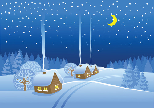 Winter landscape clipart free vector download (5,282 Free vector.
