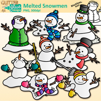 Melting Snowman Clipart Worksheets & Teaching Resources.