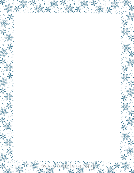 237 Winter Border free clipart.