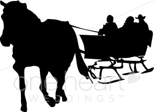 Horse Sleigh Ride Clipart.