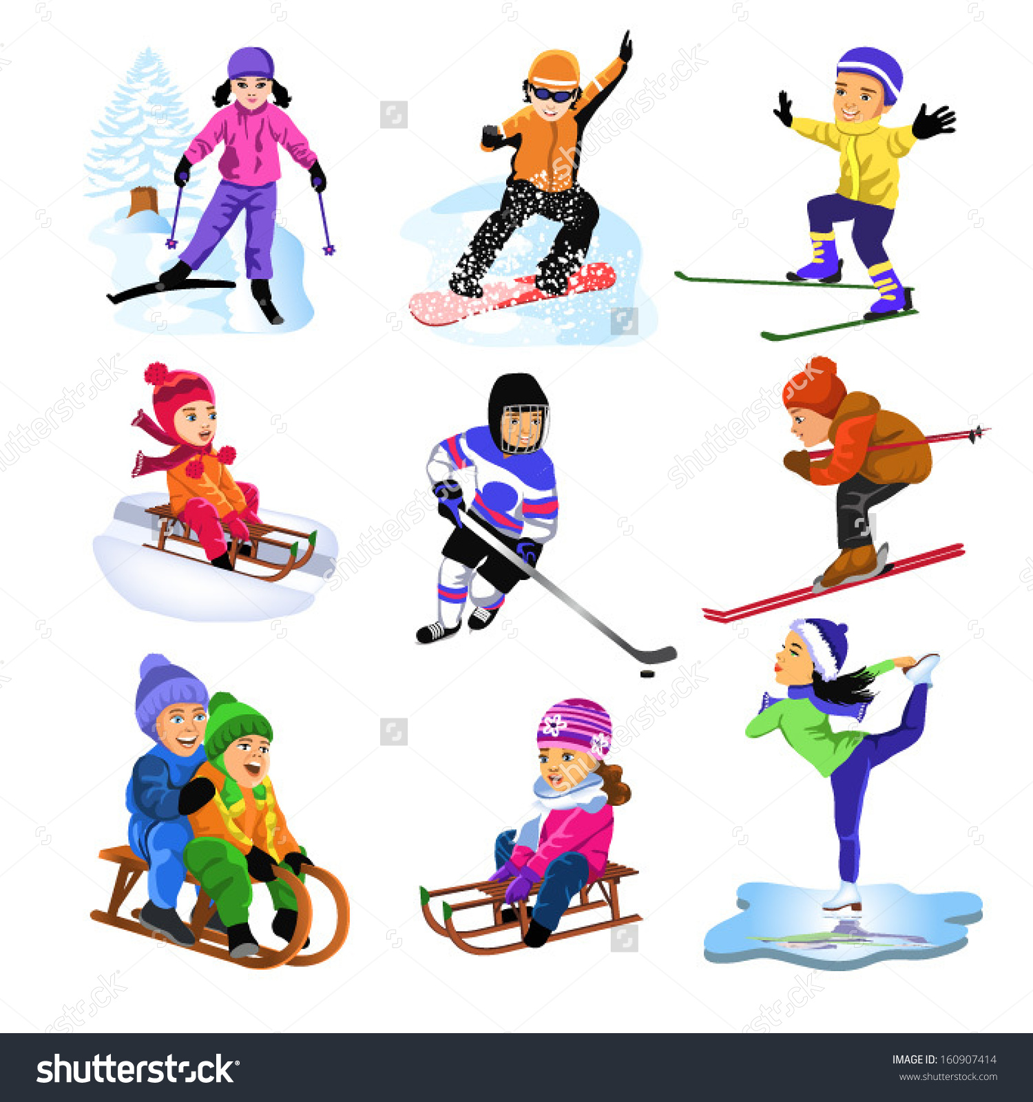 Изображения зимних видов спорта