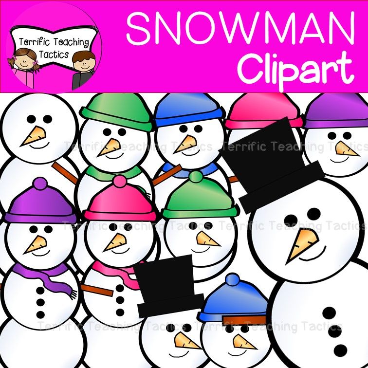 Snowmen (Winter) Clip Art.