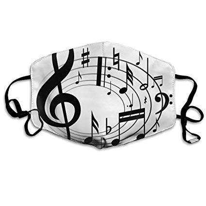 Anti Dust Mask Music Notes Clipart Cotton Mouth Mask Winter.