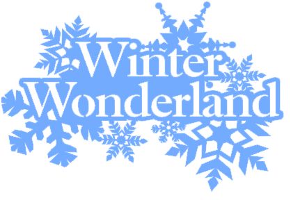 Winter wonderland clip art borders.