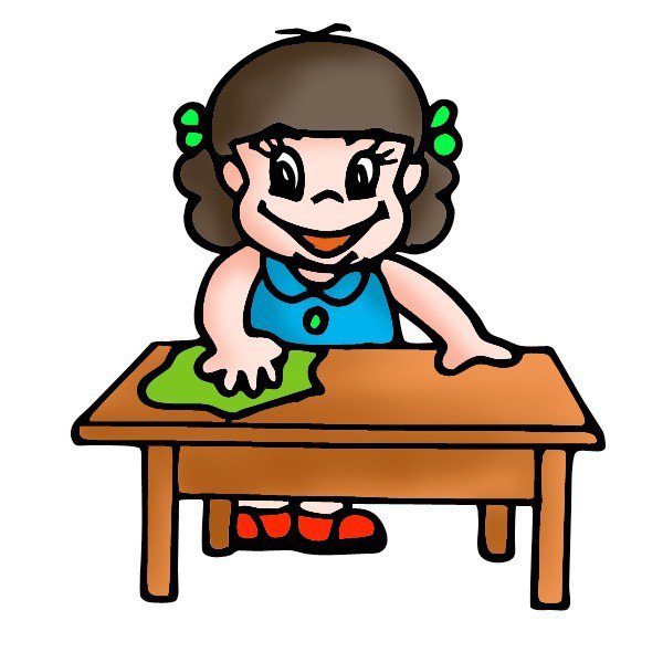 Wipe Table Clipart.