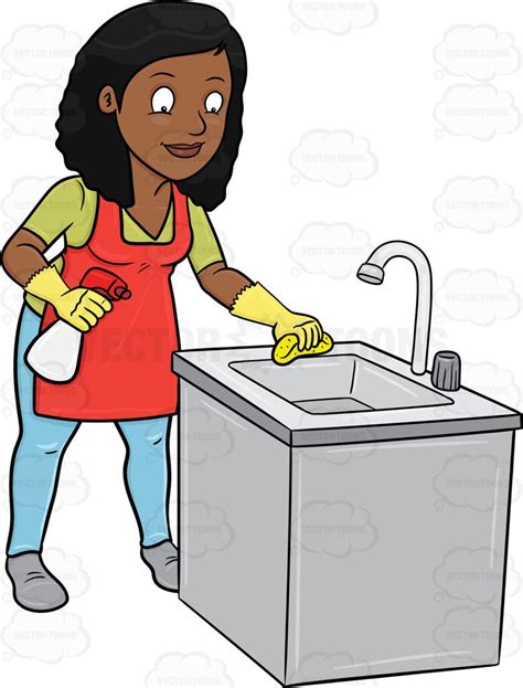 Clean The Kitchen Clipart.