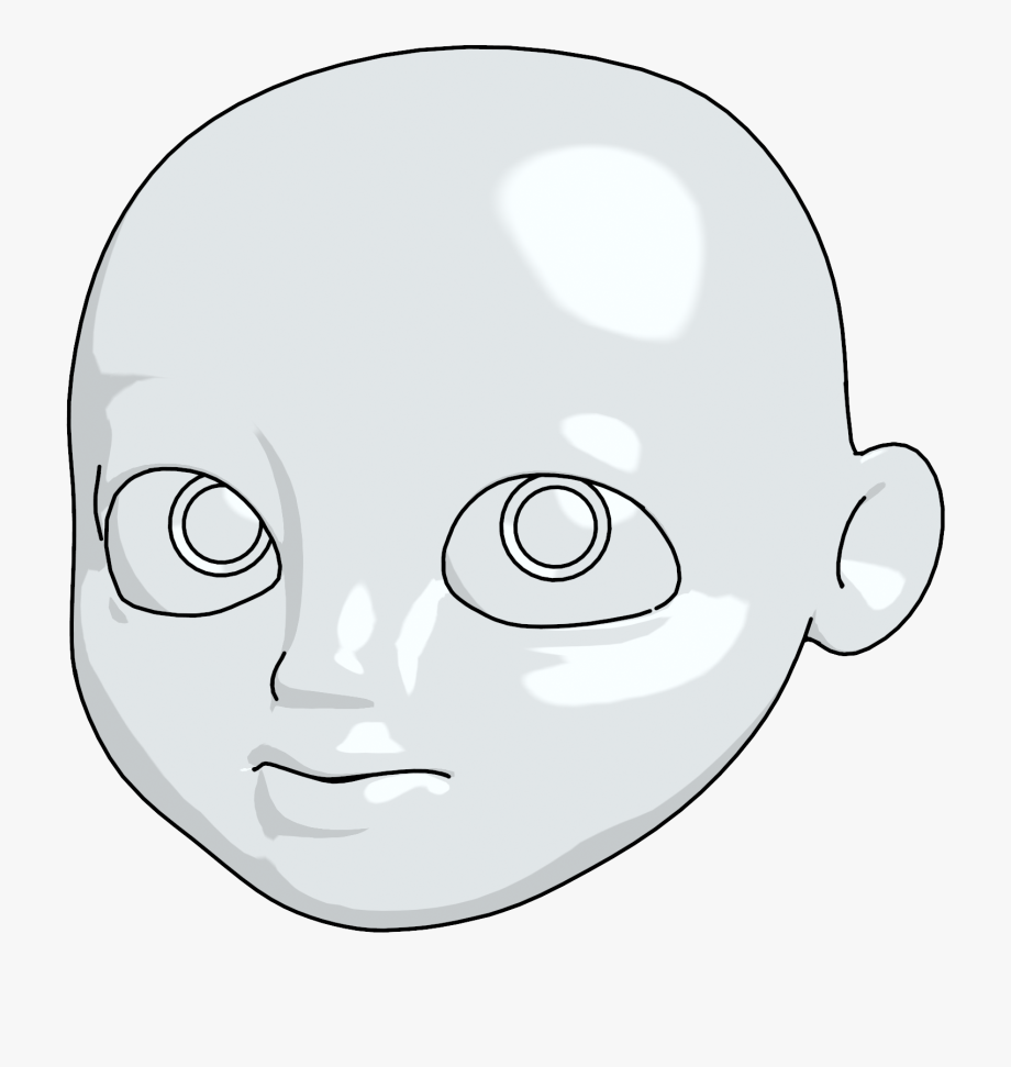 Cartoon Like Boy Head Clean Face Clipart Png.