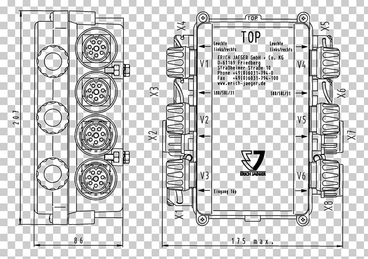 Junction Box Wire Acorn Nut Technical Drawing Floor Plan PNG.