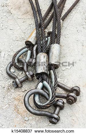 Picture of Heavy duty steel wire rope sling k15408837.
