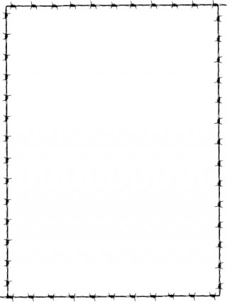 Barbed Wire Border Clipart.
