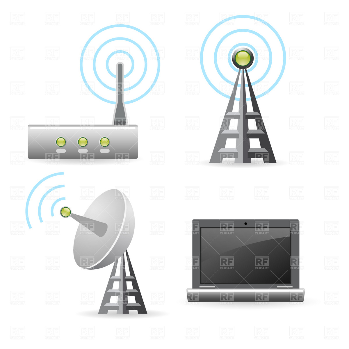 Clip Art Of Technology Devices Clipart.