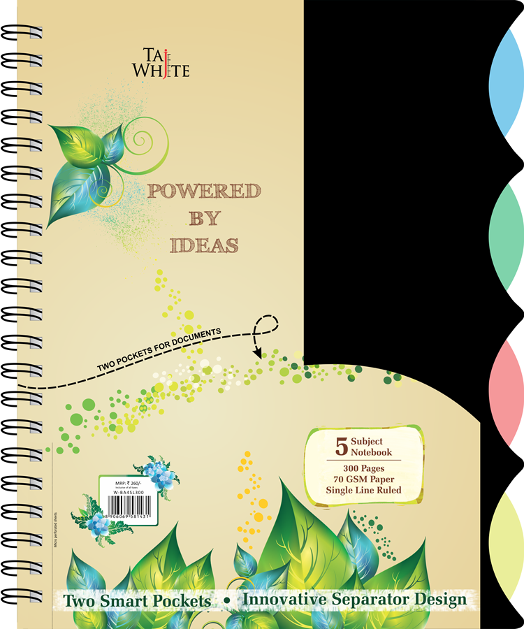 Buy online Wire o Notebook Business A4 (28 * 21 Cm) Tw 5 Subject.