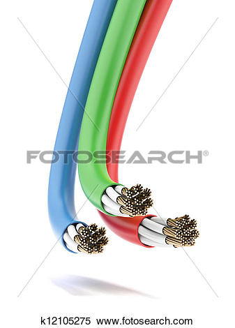 Stock Illustration of Electrical Cables Wires k12105275.