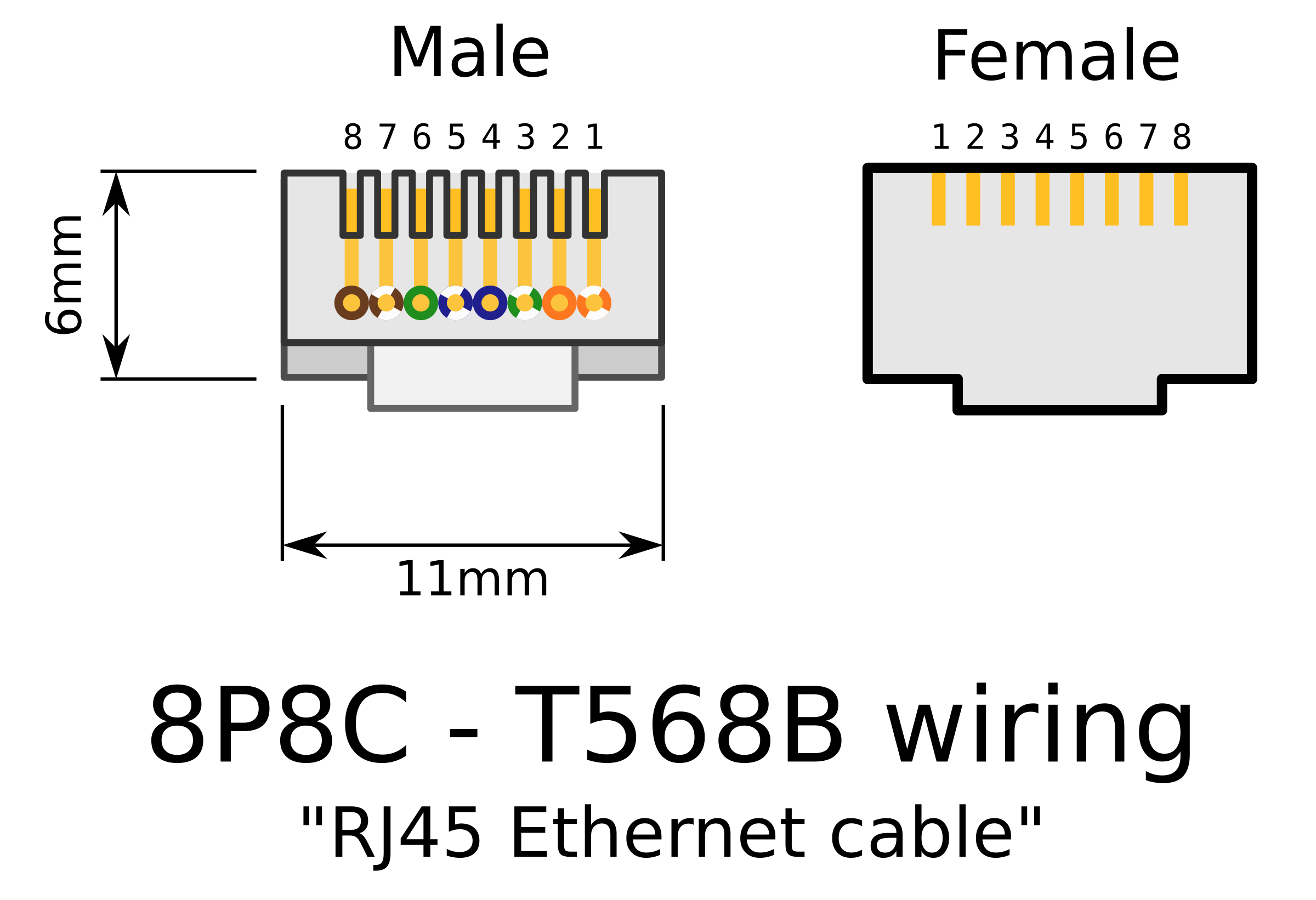 Rj45 Female Connector Wiring Diagram