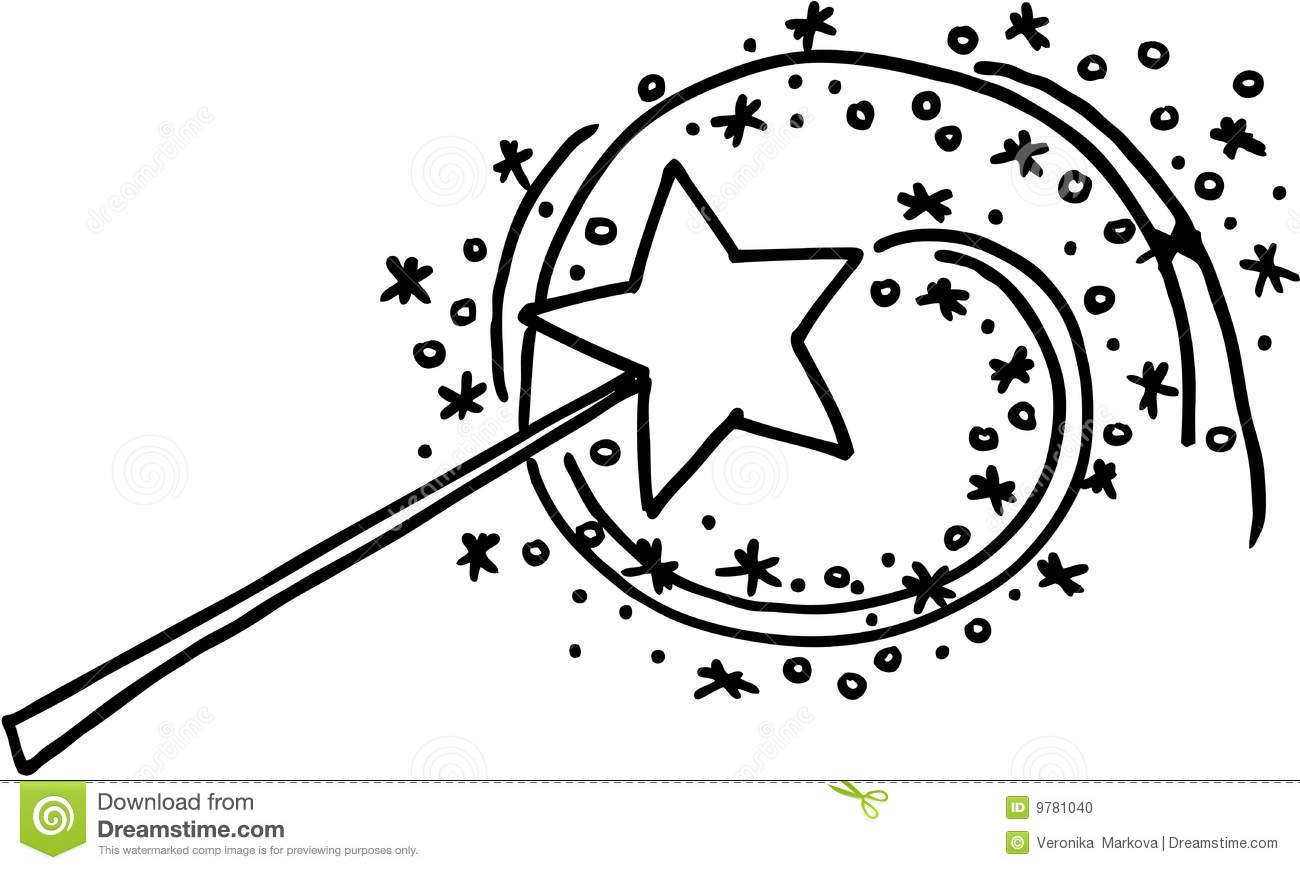 Wish wand clipart.