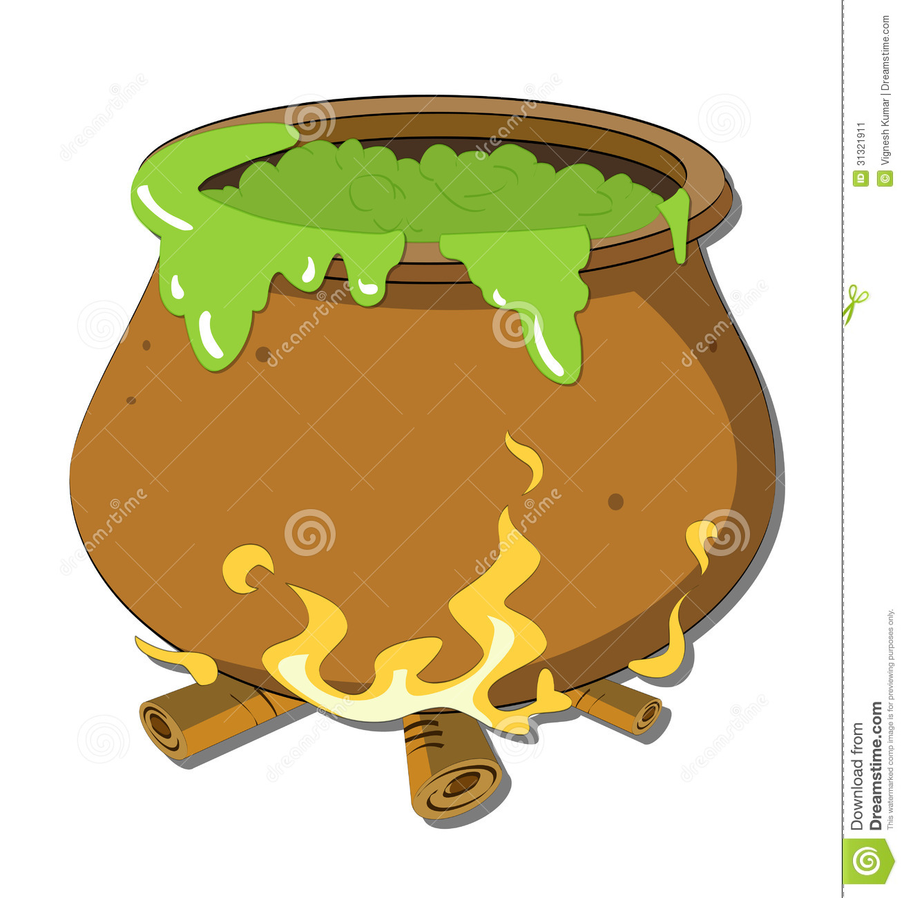 Witch's Cauldron Stock Image.