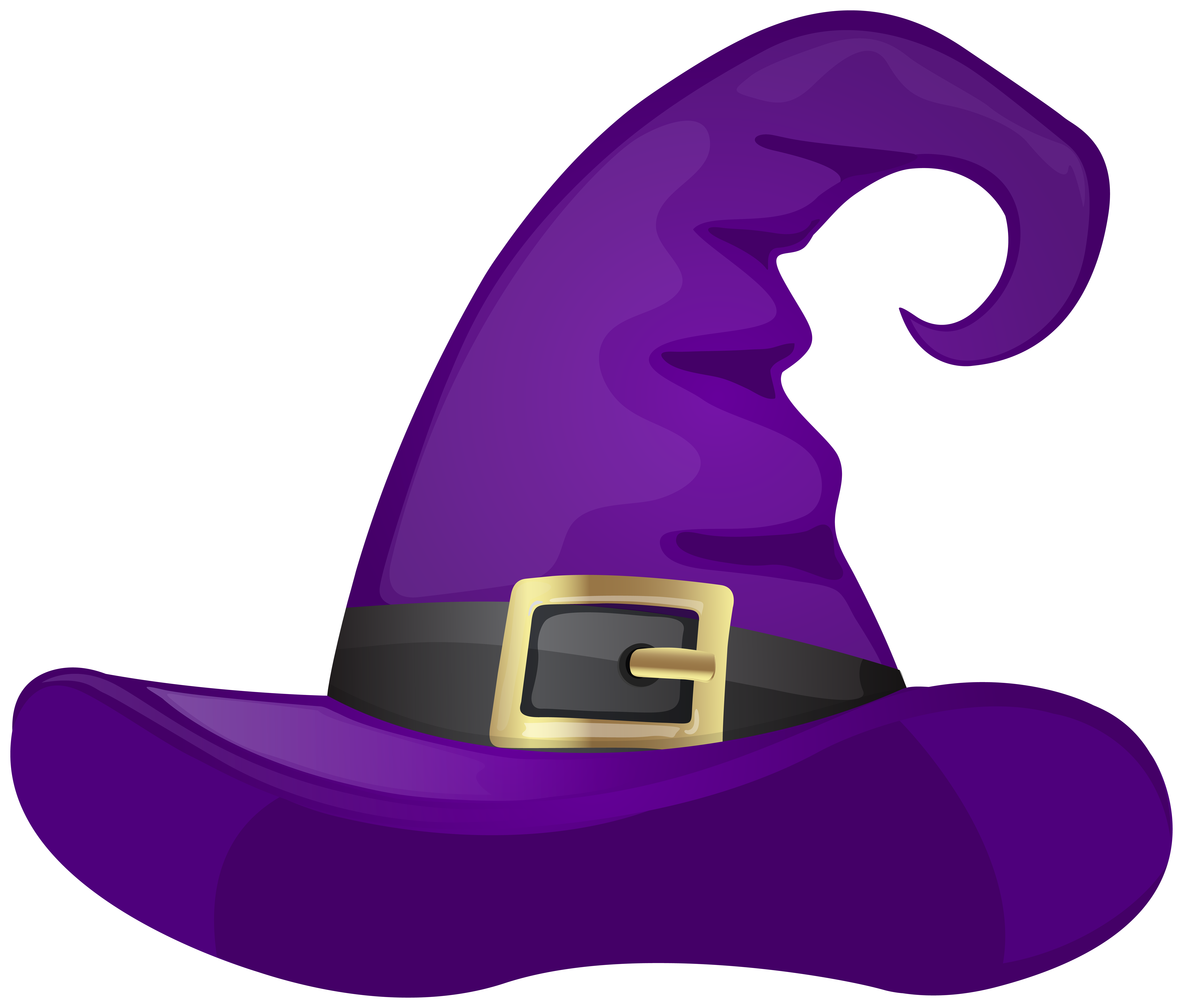 Purple Witch Hat PNG Clipart.