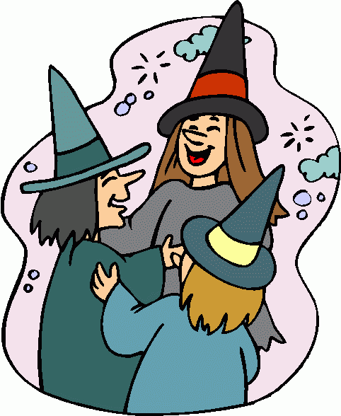 Clip art witches.