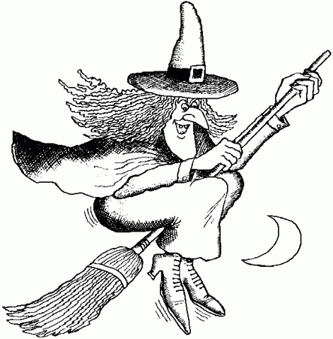 Witch Clipart White.