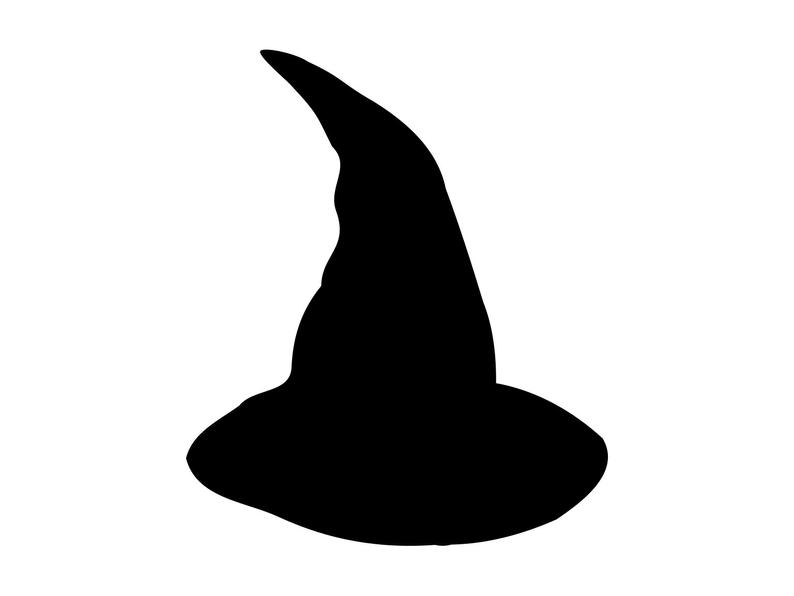 Witch Hat Svg Witch Svg Hat Svg Halloween Svg, File Halloween Cut File Fall  Svg Files For Cutting Clipart Clip Art Silhouette Dxf Png.