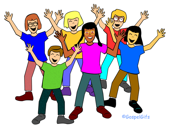 Happy Students Clipart.