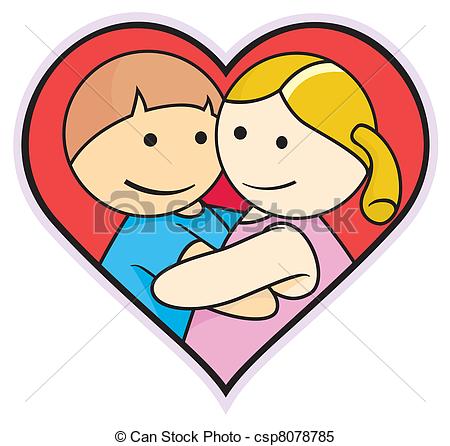 Clipart Vector of lover.