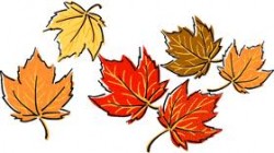 Leaves changing color clipart.