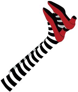 Details about Paper House Magnet Wizard OZ Wicked Witch Dead Legs Red Ruby  Slippers Socks.