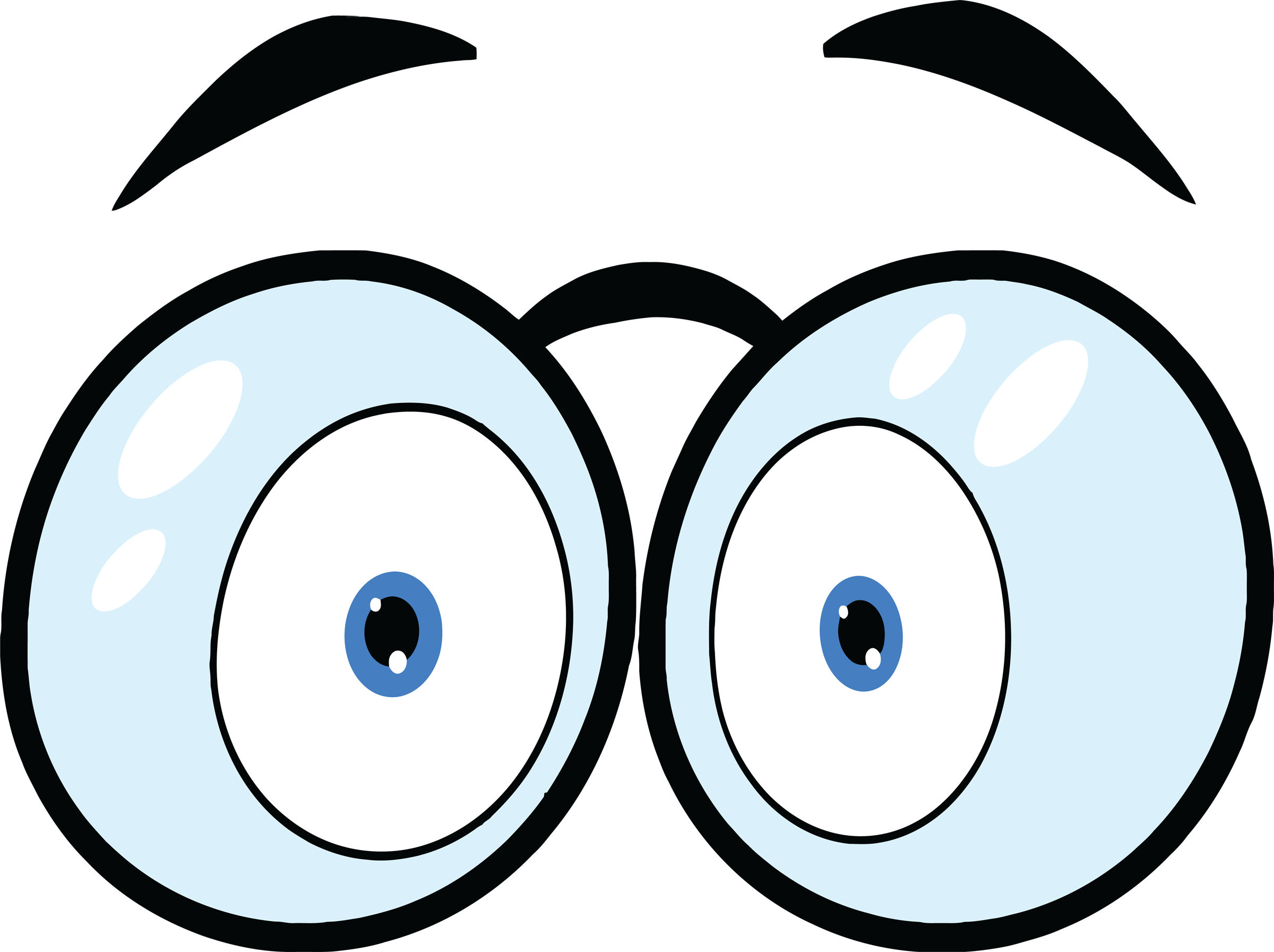 Person with wobbly eyes clipart.