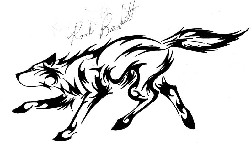 Free Running Wolf Tattoo, Download Free Clip Art, Free Clip.