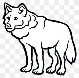 Free PNG Wolf Black And White Clip Art Download.