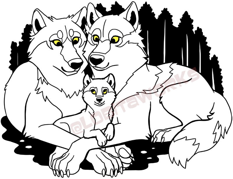 Wolf Family (Merch Available) — Weasyl.