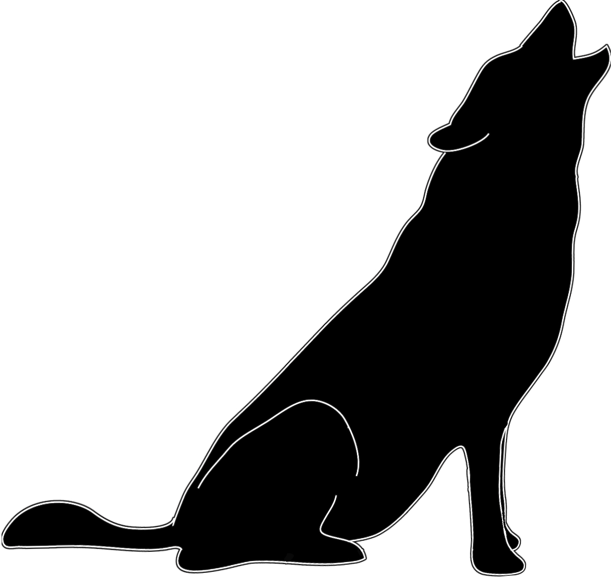 Free Wolf Silhouette, Download Free Clip Art, Free Clip Art.
