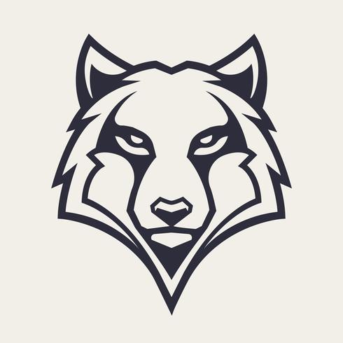 Wolf Mascot Vector Icon.