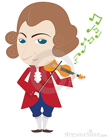 Mozart Stock Illustrations.